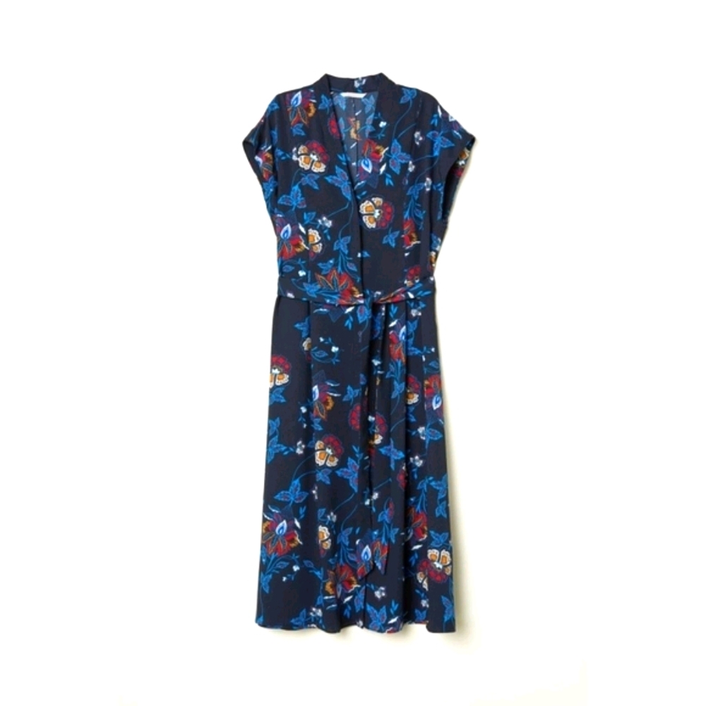 Floral Wrap-around Dress